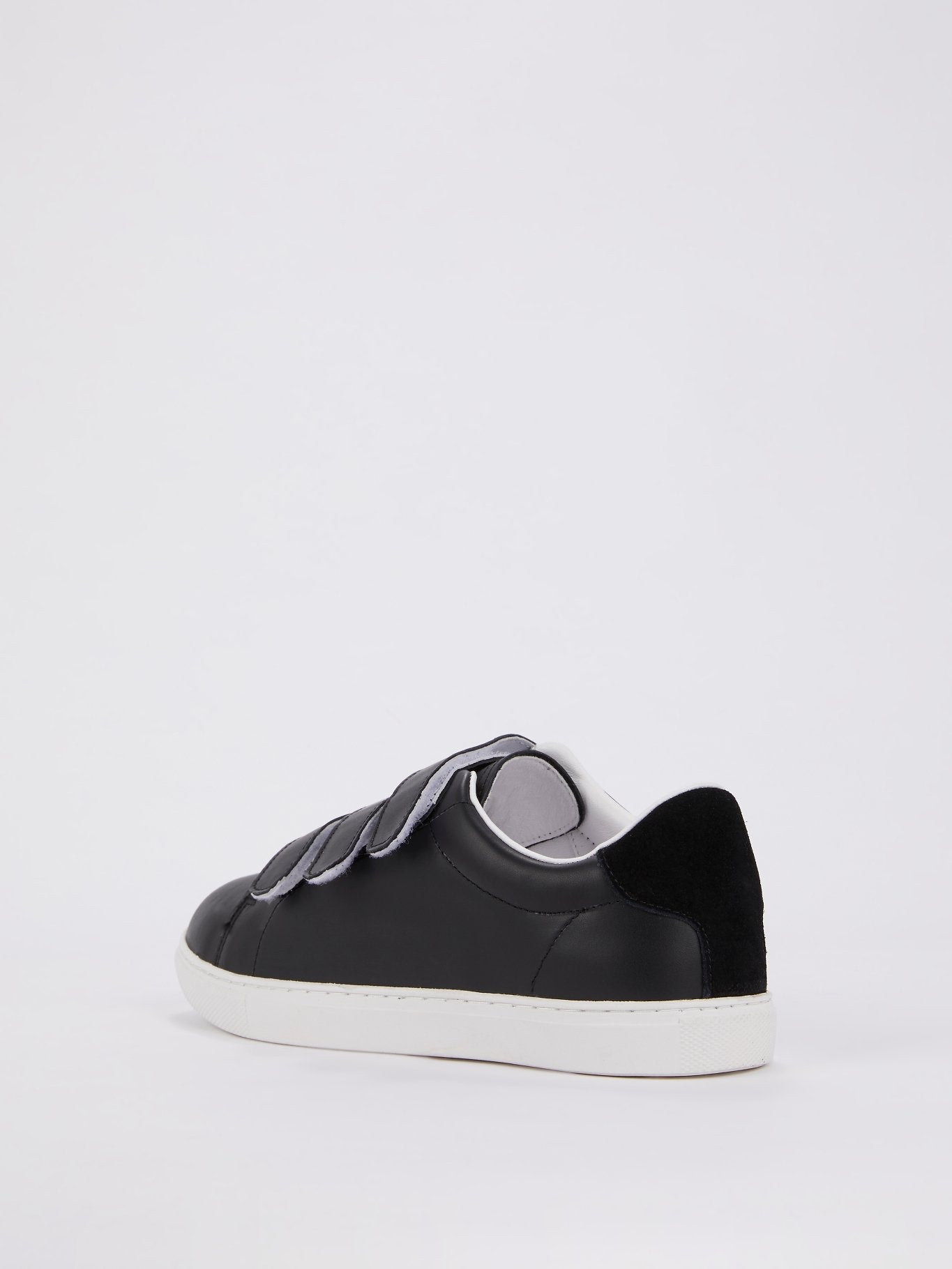 Edith Black Multi-Strap Sneakers