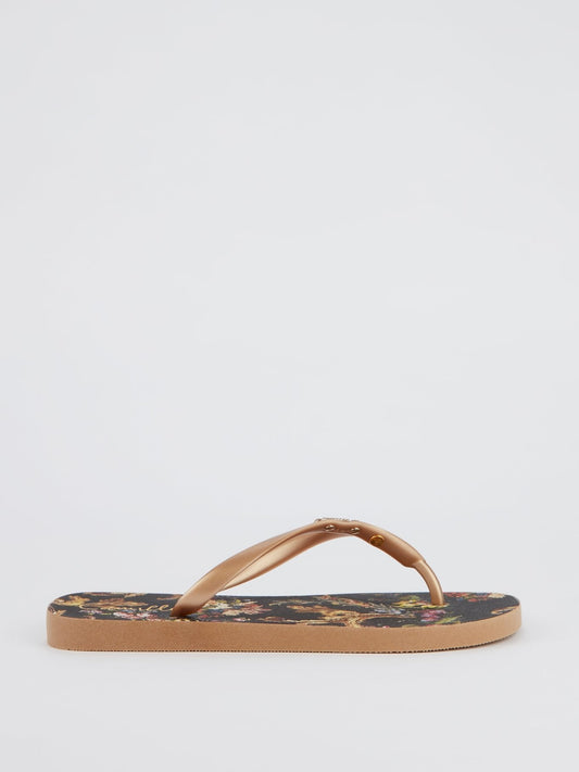 Floral Baroque Flip Flops