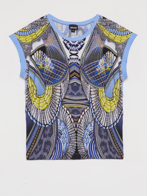 Pattern Print Sleeveless Top