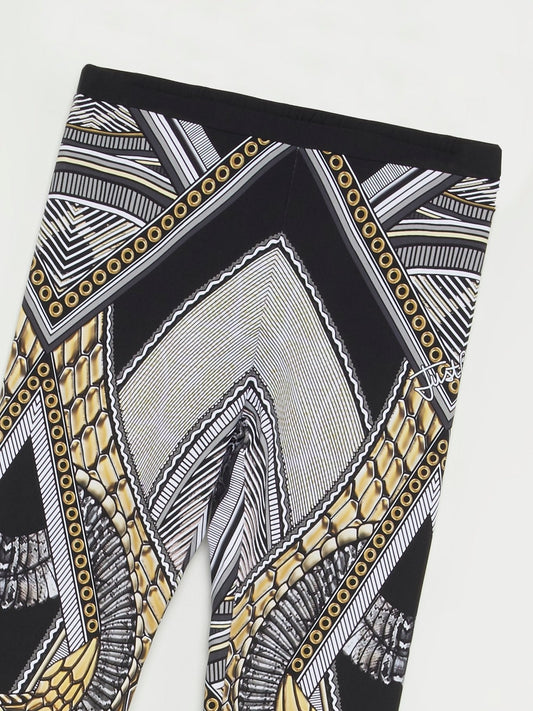 Jacquard Print Waistband Trousers