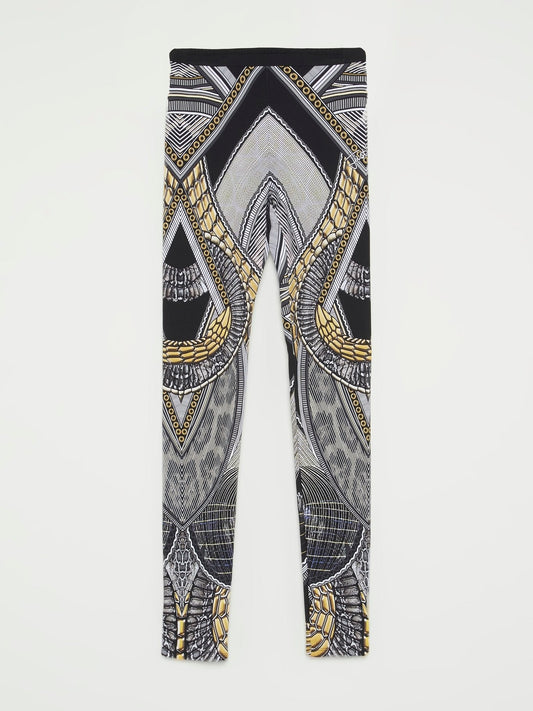 Jacquard Print Waistband Trousers