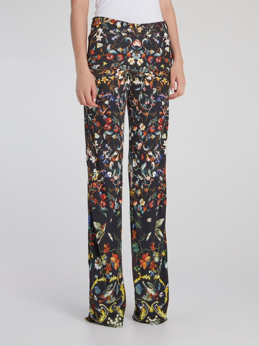 Floral Baroque Palazzo Pants