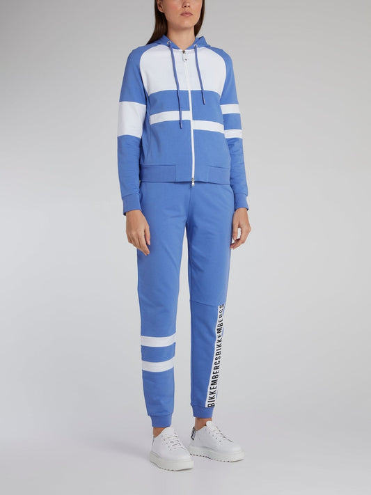 Blue Stripe Panel Active Suit