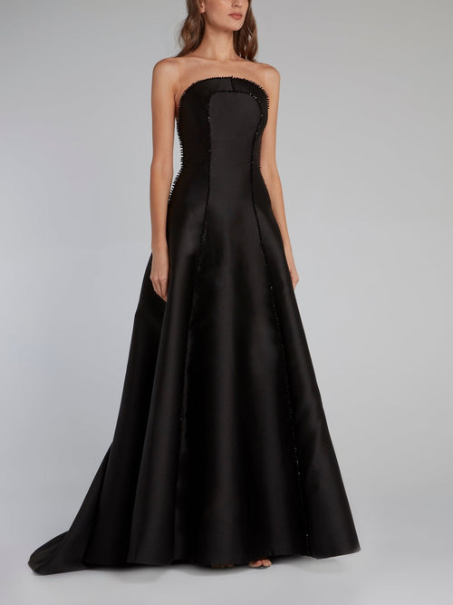 Kill Black Illusion Neckline Maxi Dress