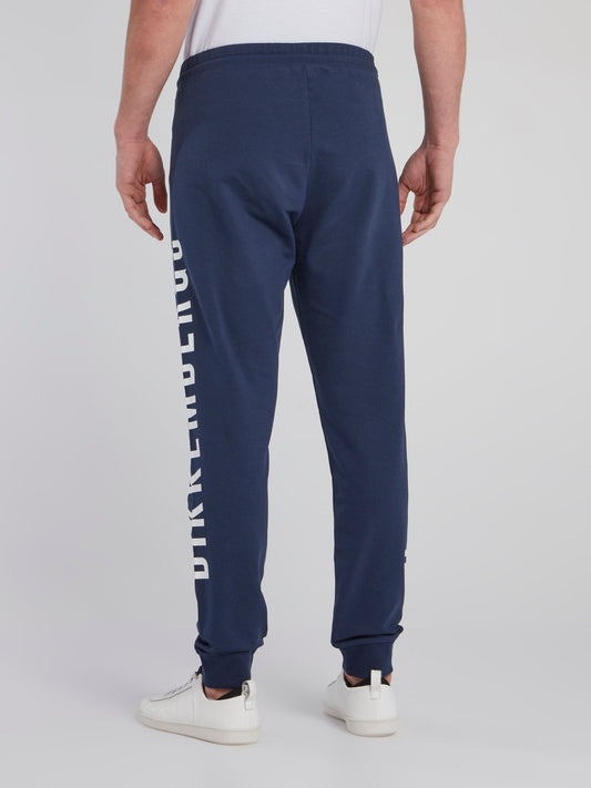 Navy Side Logo Sweatpants