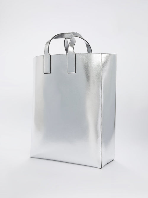 Metallic Logo Tote Bag