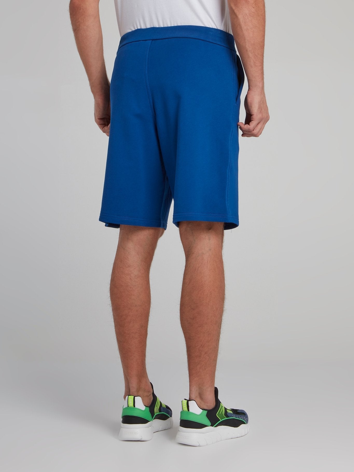 Blue Logo Tape Seam Shorts