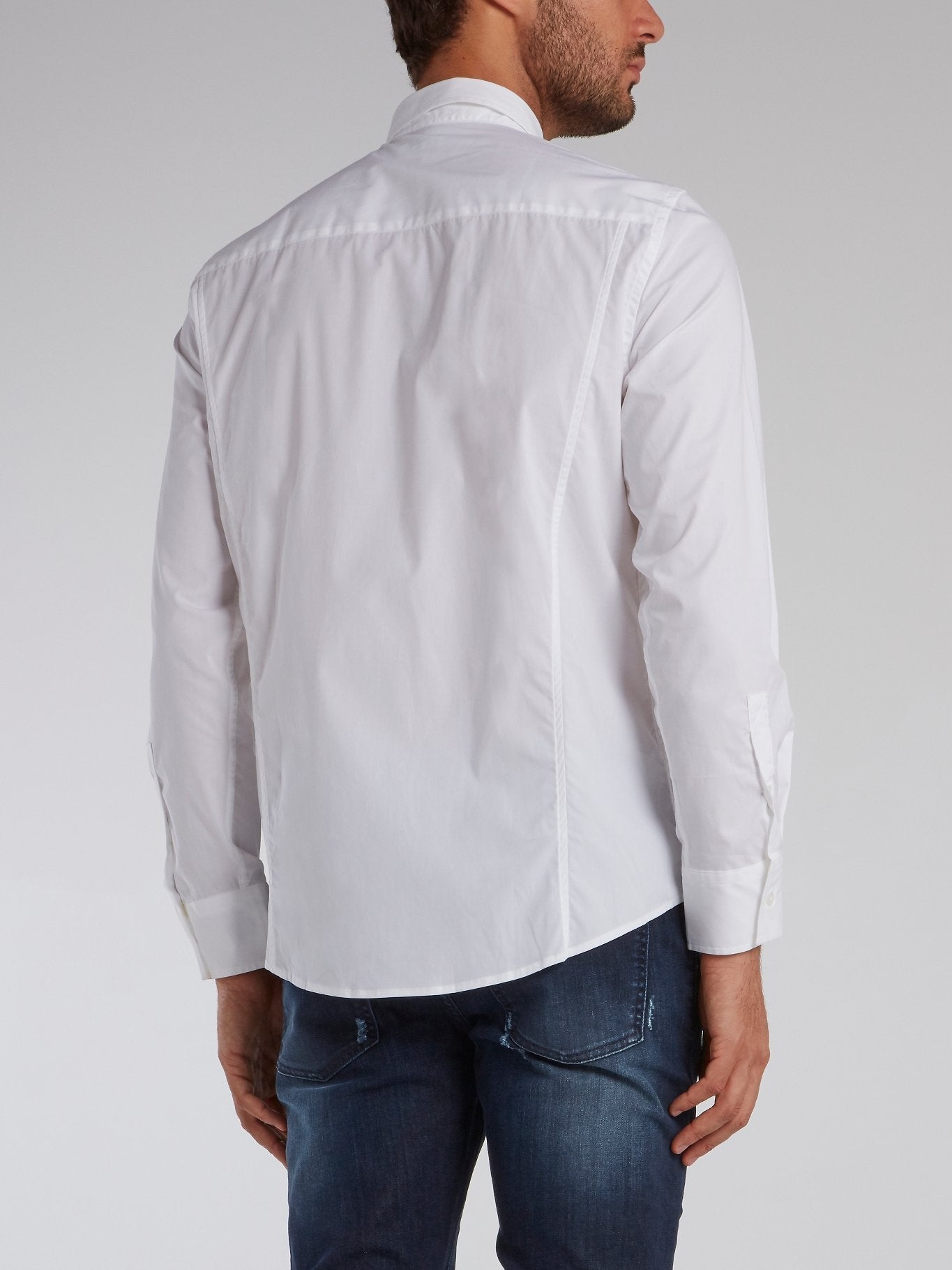 White Logo Tape Shirt