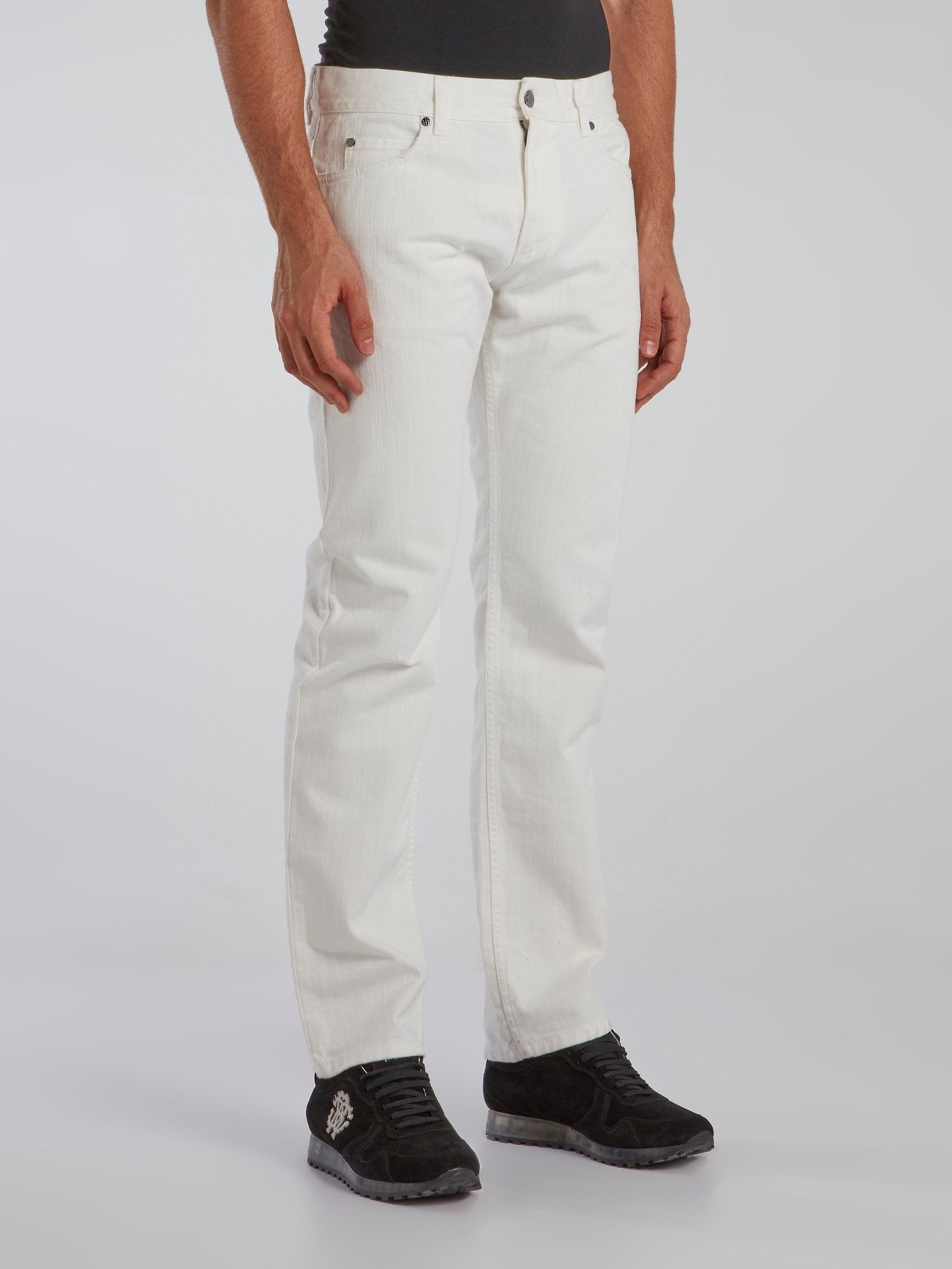 White Denim Tunnel Trousers