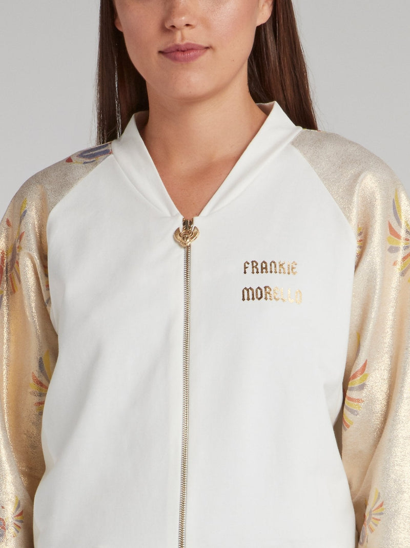 Armelle Gold Raglan Bomber Jacket