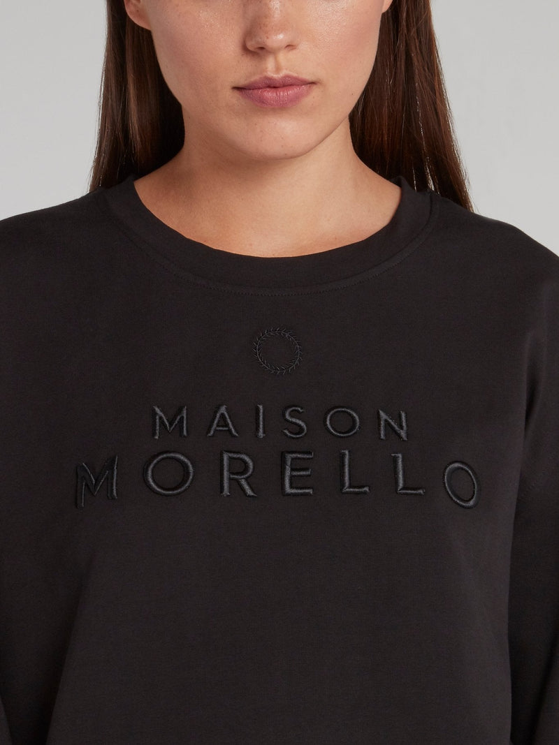 Danielle Black Logo Sweatshirt