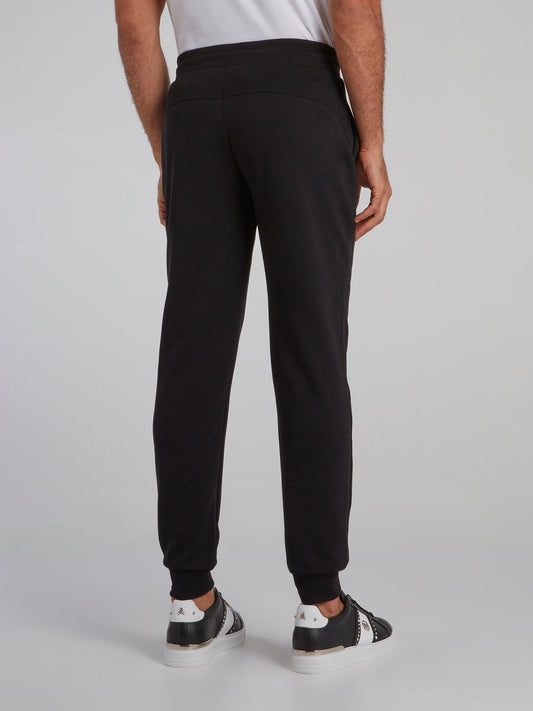 Black Monogram Skull Jogging Trousers