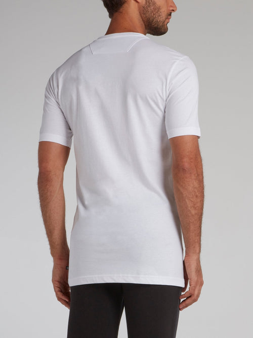 White Statement Round Neck T-Shirt