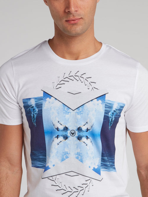 Guillard White Printed T-Shirt