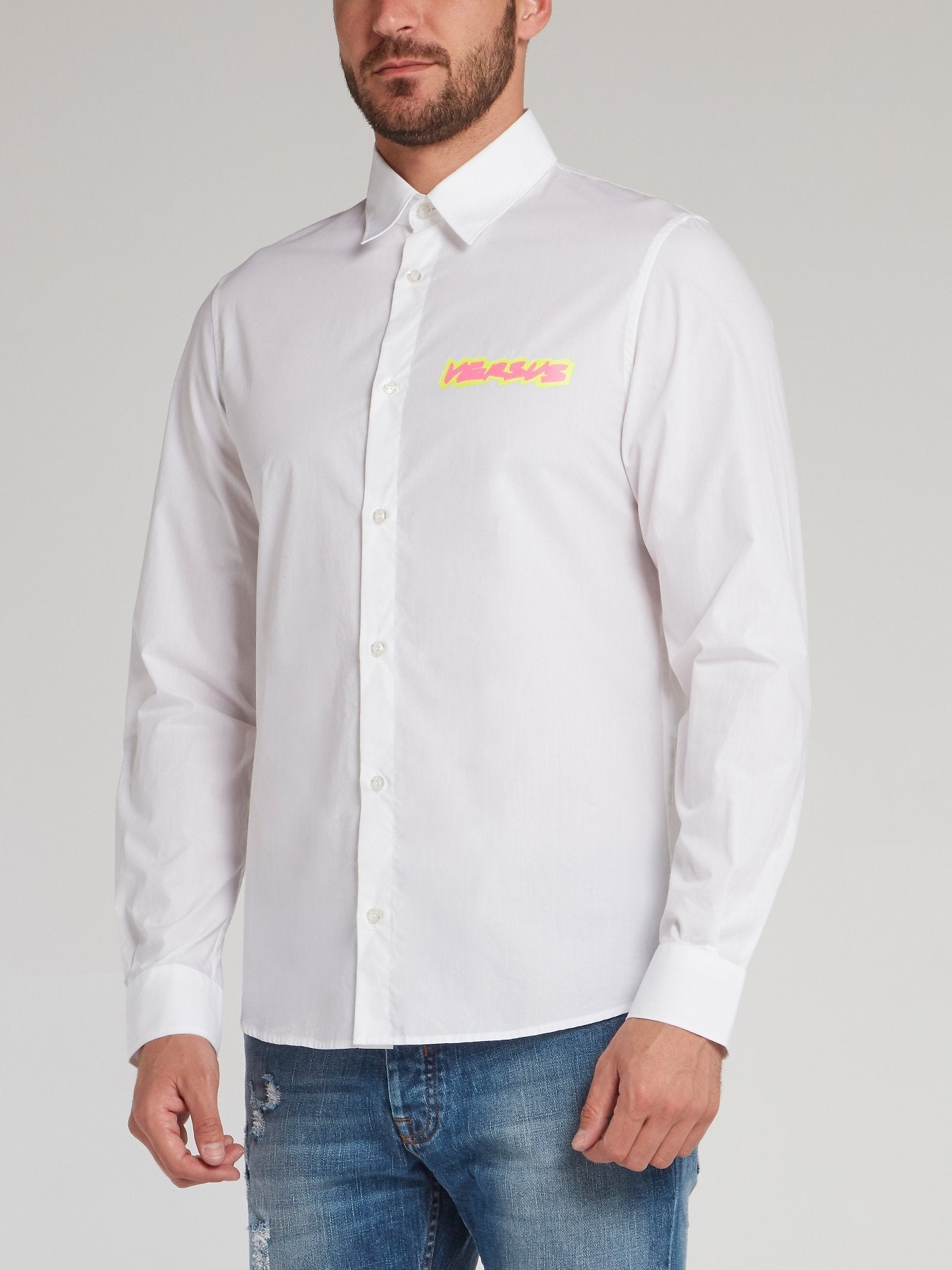 White Highlight Logo Shirt