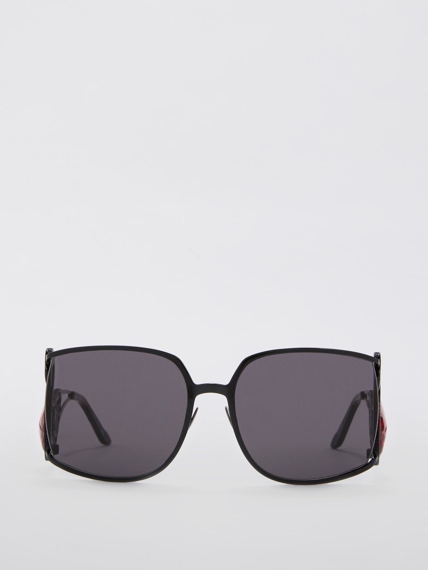 Flamant Black Crystals of Rocca Embellished Sunglasses