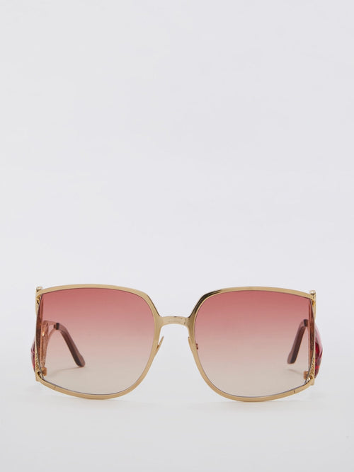 Flamant Pink Crystals of Rocca Embellished Sunglasses