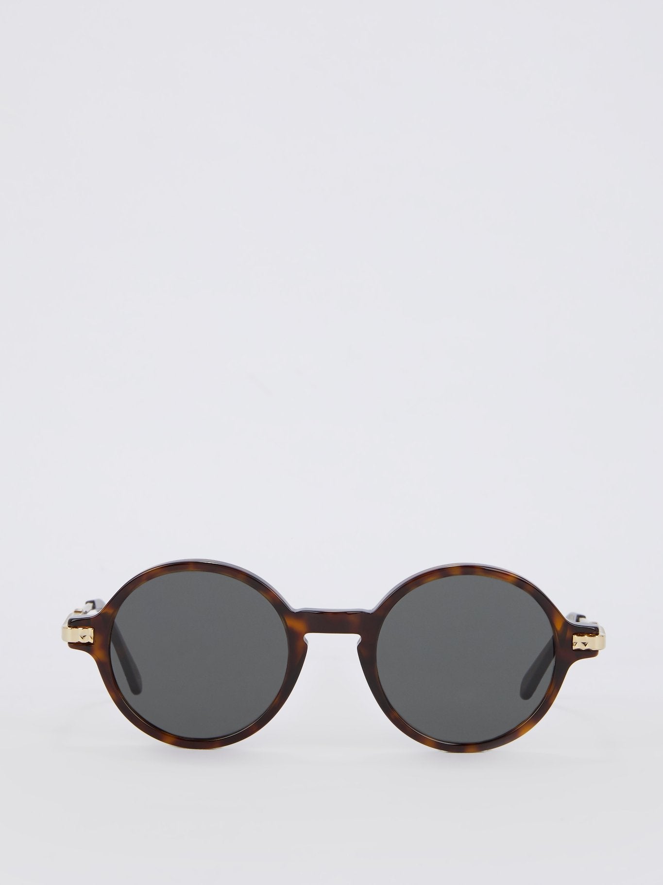 Jeibi Tortoiseshell Round Sunglasses