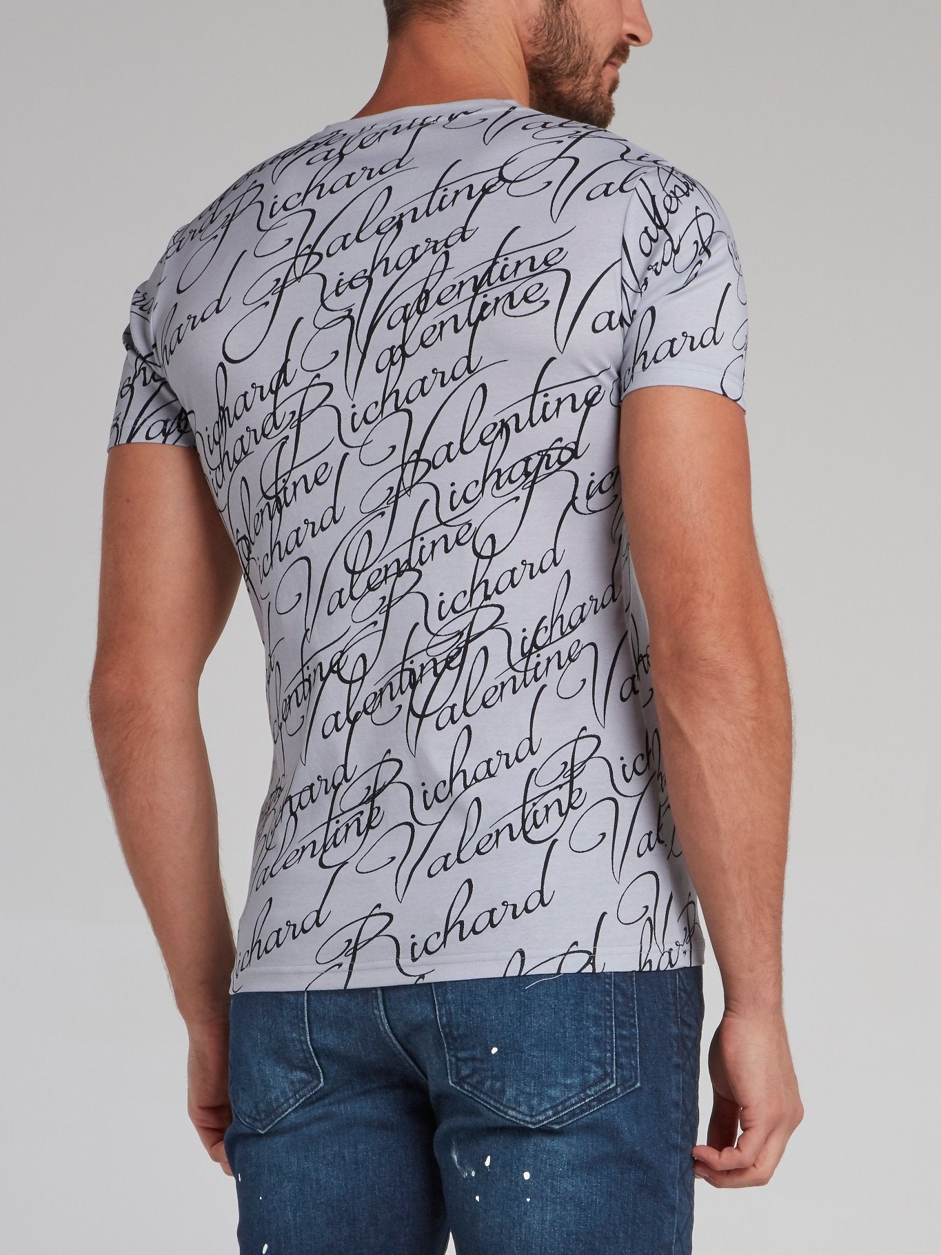 Antique Grey Printed T-Shirt