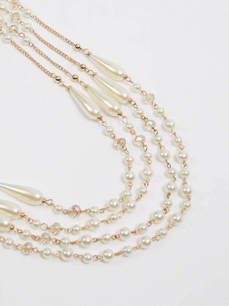 Multi-Strand Pearl Necklace