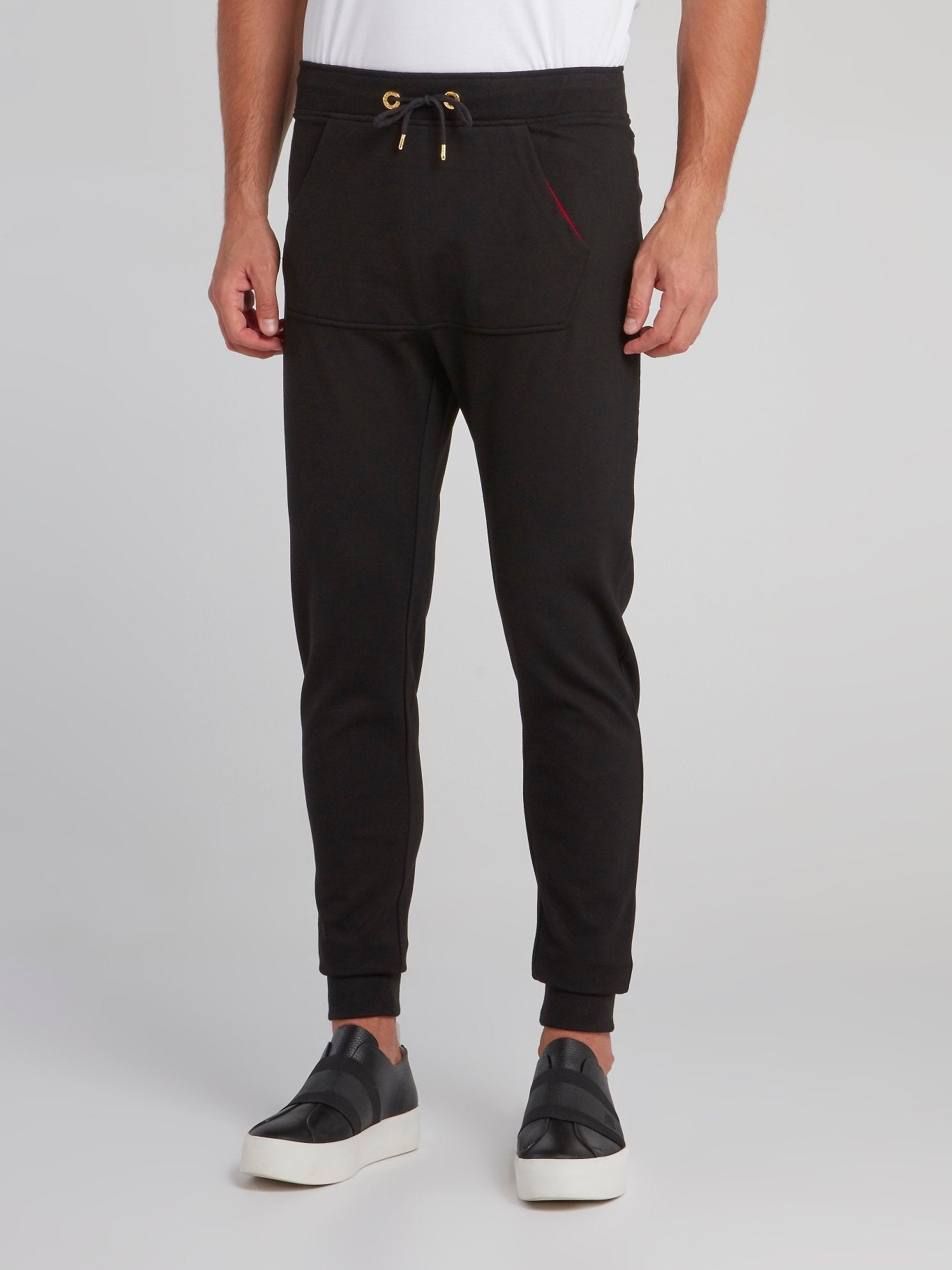 Black Front Pocket Track Pants