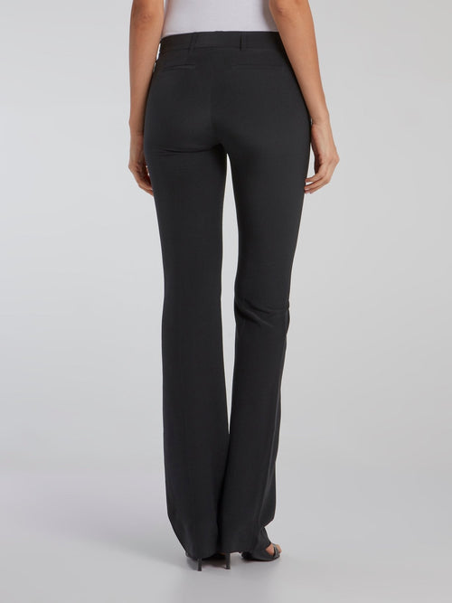 Black Flared Trousers