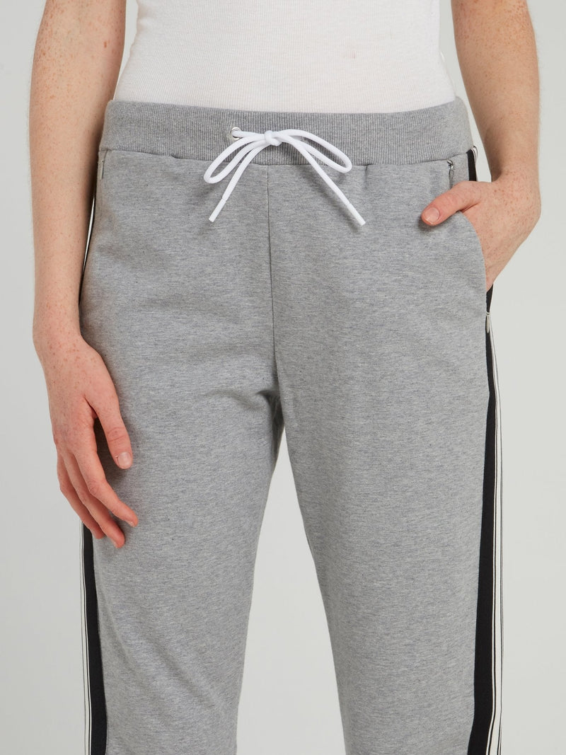 Grey Drawstring Fleece Sweatpants