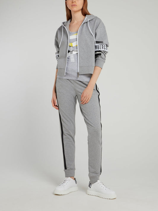 Grey Drawstring Fleece Sweatpants