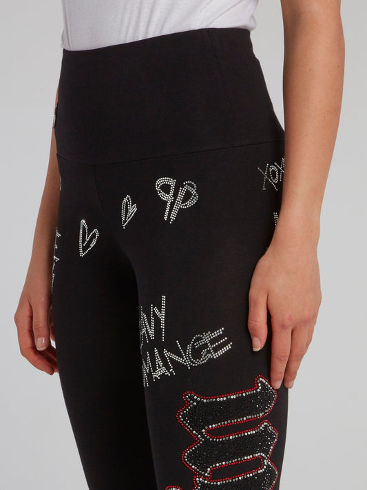 Gothic Plein Waistband Jogging Trousers