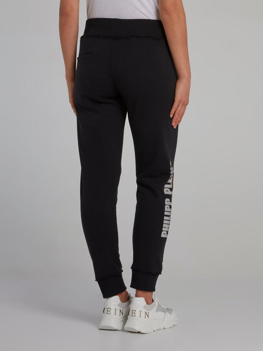 Black Studded Jogging Pants