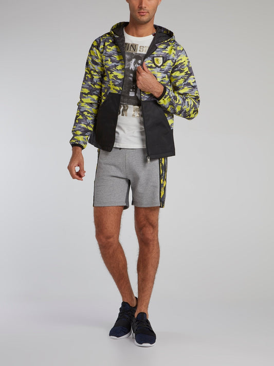 Chartreuse Camo Sweat Jacket