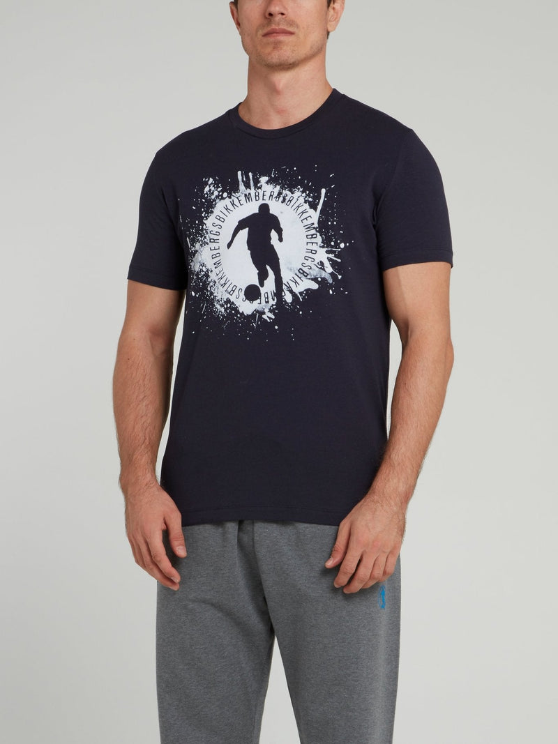 Navy Sport Logo T-Shirt