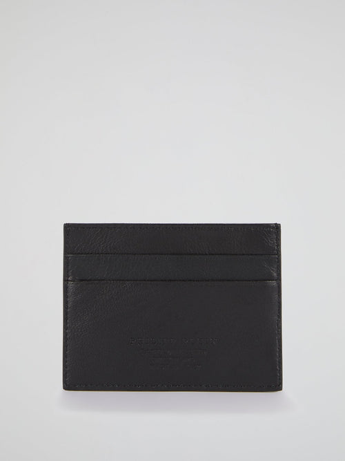 Black Geometric Credit Card Holder