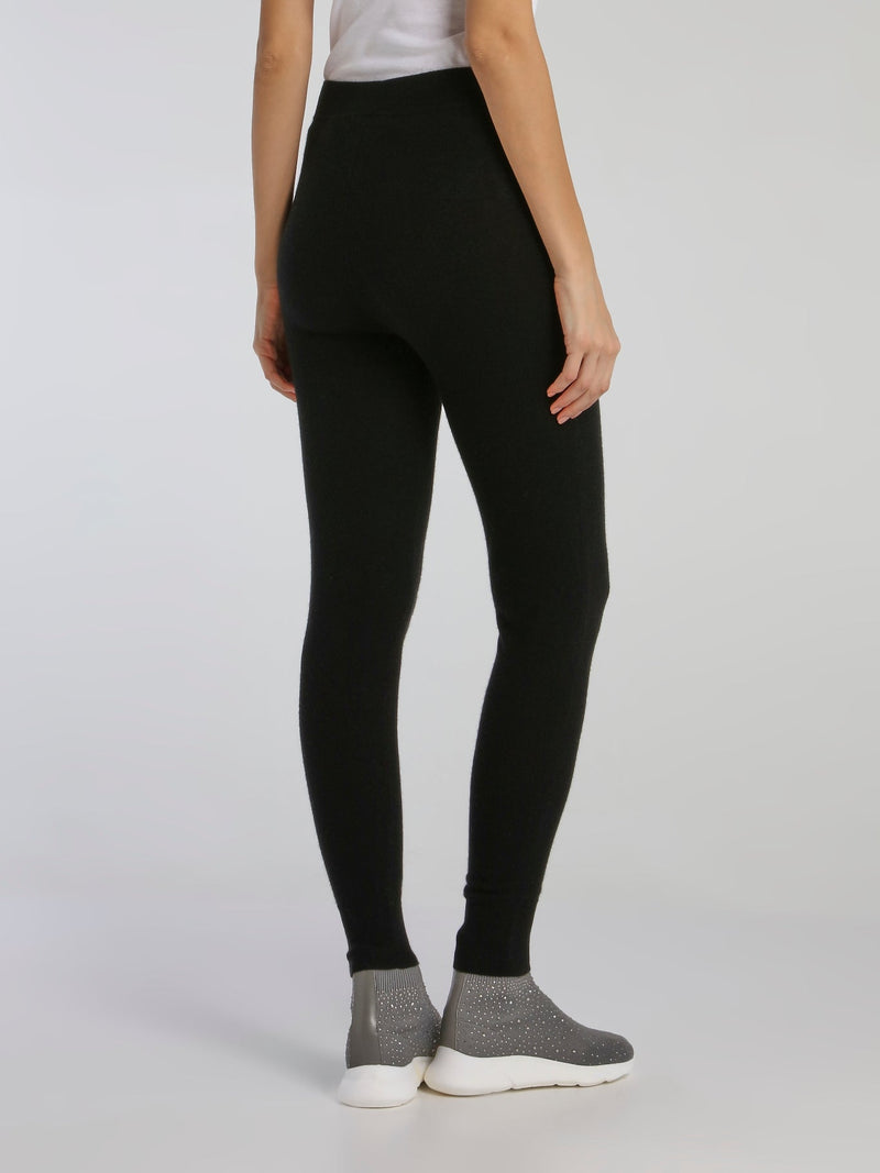 Bimba Black Knit Leggings