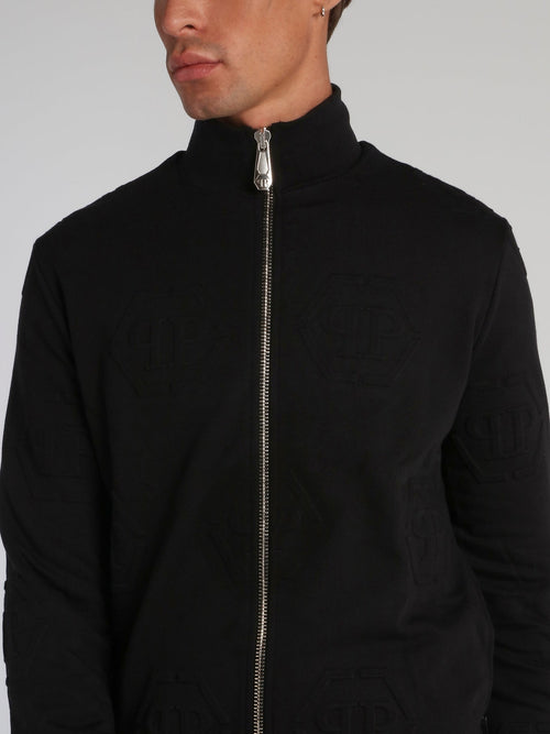 Black Logo High NeckJogging Jacket