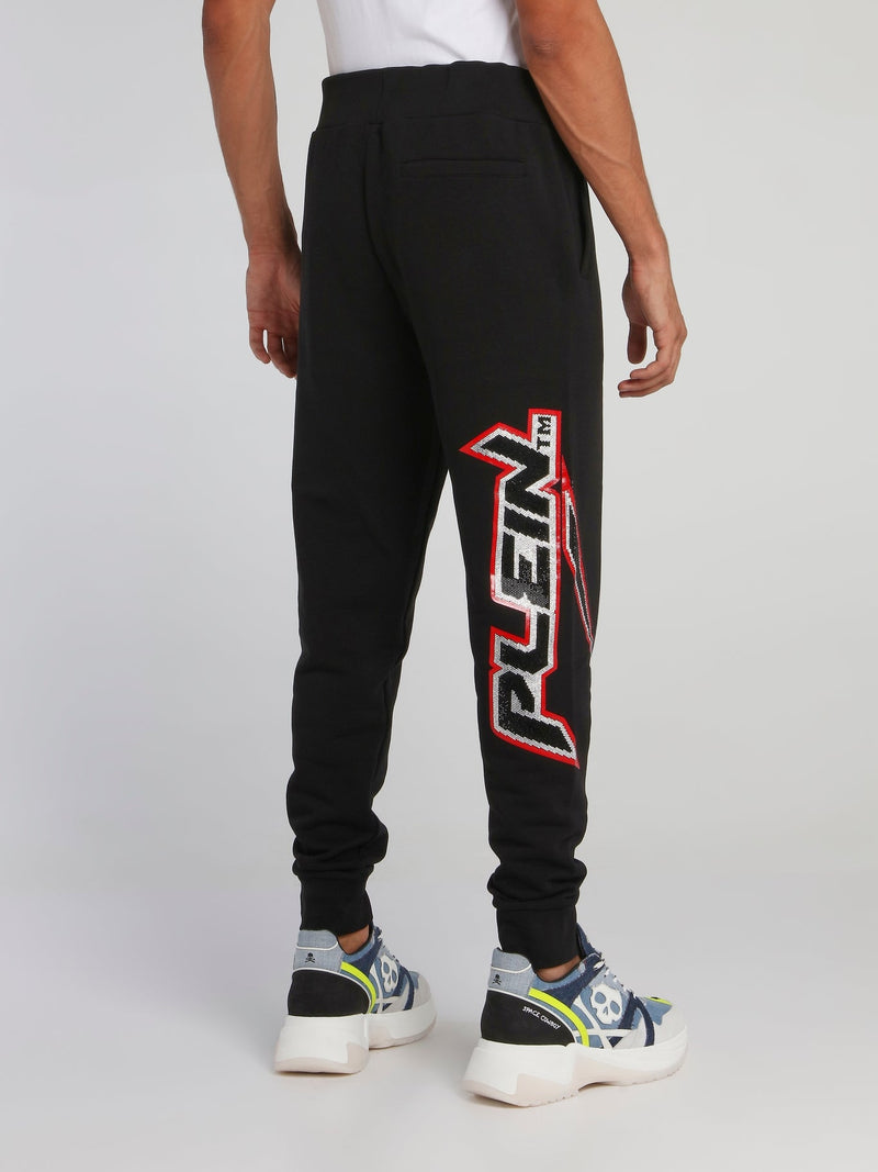 Space Plein Black Jogging Trousers