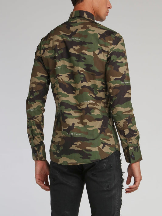 Camo Button Up Shirt