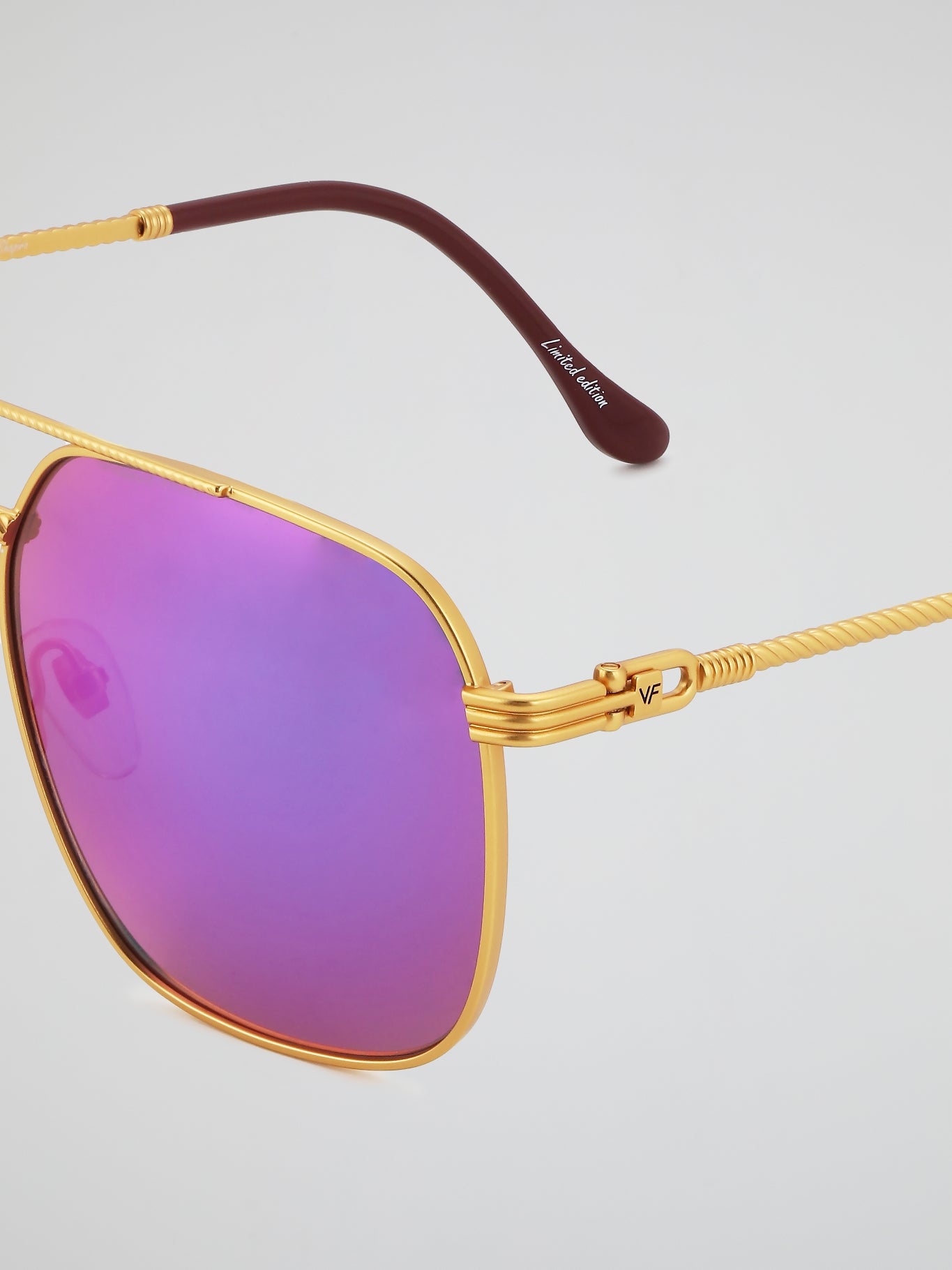 VF 034 Purple Mirror Lens Sunglasses