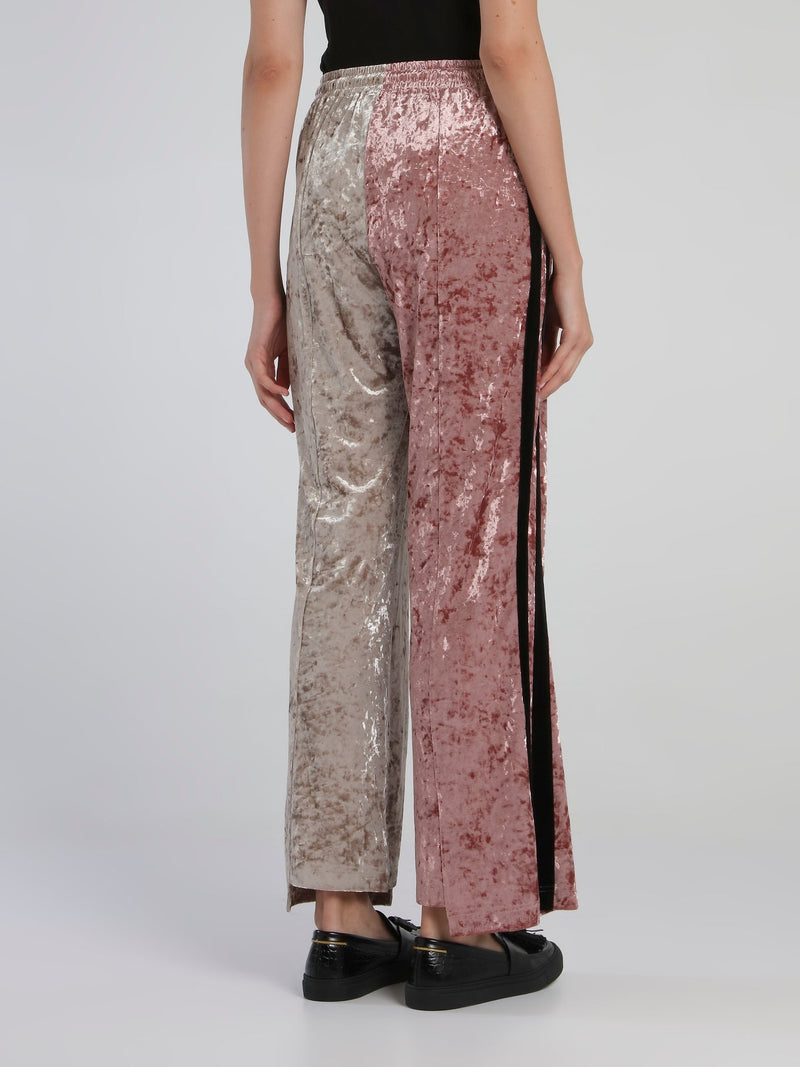 Asymmetric Colour Combinated Lounge Pants