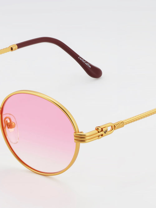 Pink Gradient Flat Lens Sunglasses