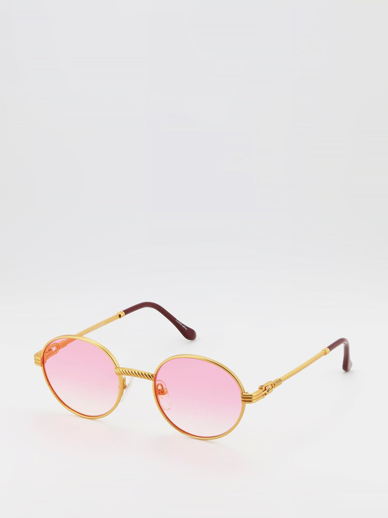 Pink Gradient Flat Lens Sunglasses