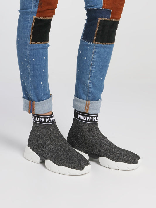 PP1978 Logo Trim Sock Sneakers