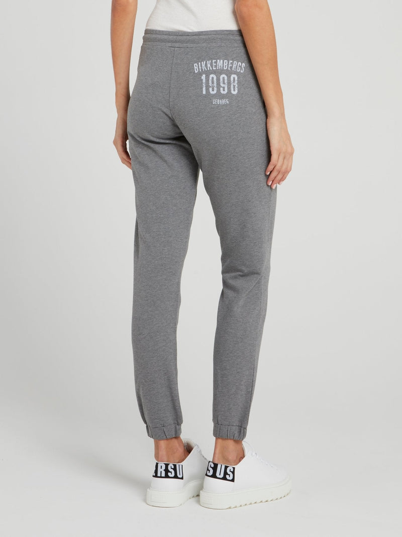 Grey Rear Logo Fleece Pants