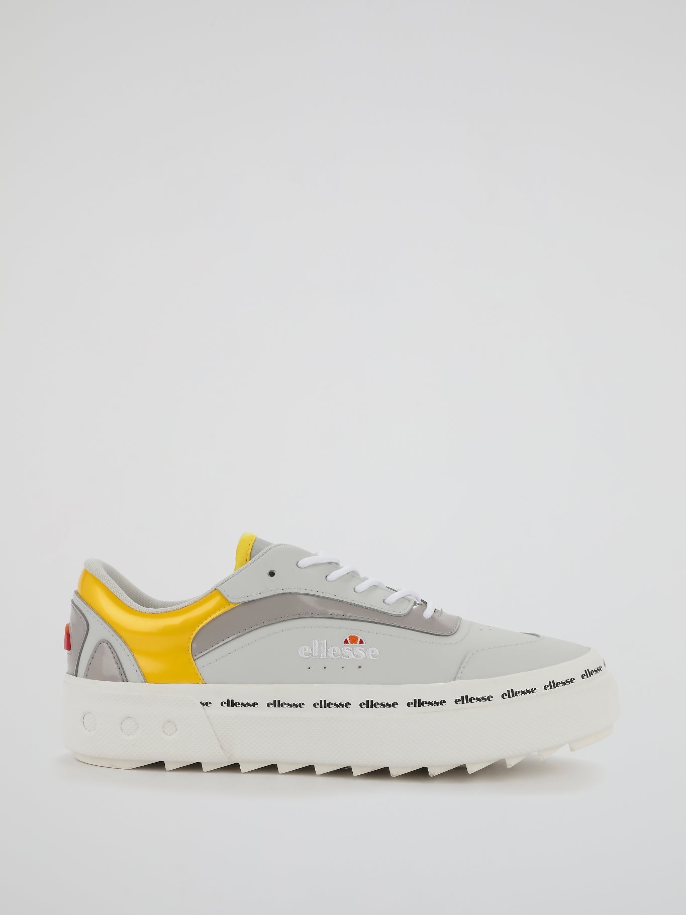 Alzina Colour Block Leather Trainers