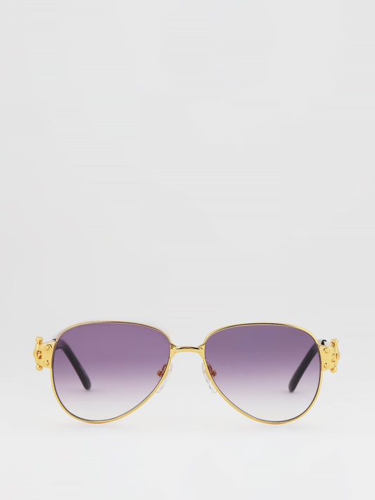 Purple Gradient Aviator Sunglasses