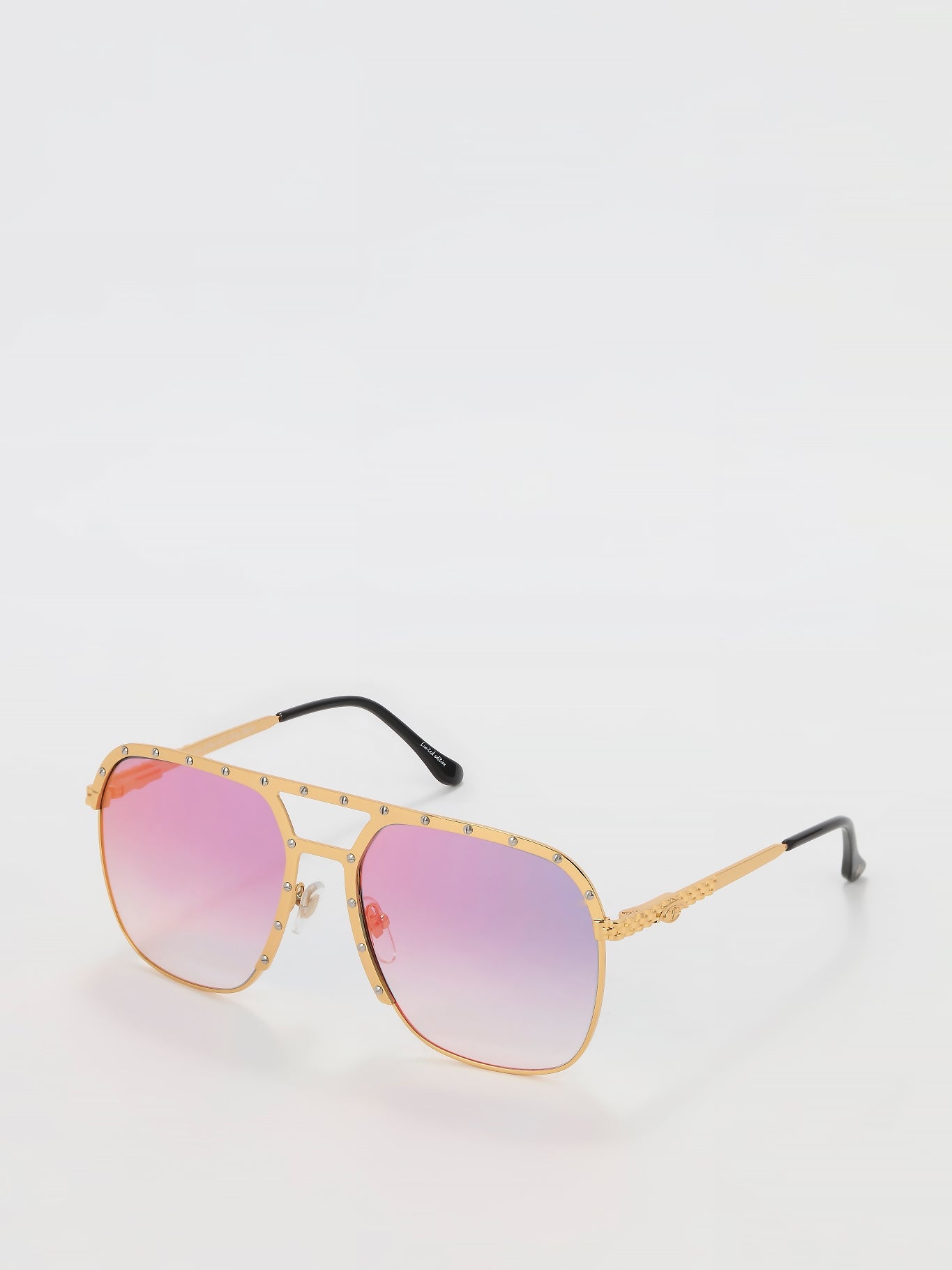 Multi-Flash Lens Oversized Sunglasses