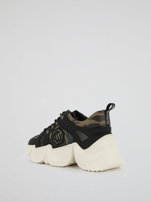 Runner PP1978 Camo Chunky Sneakers