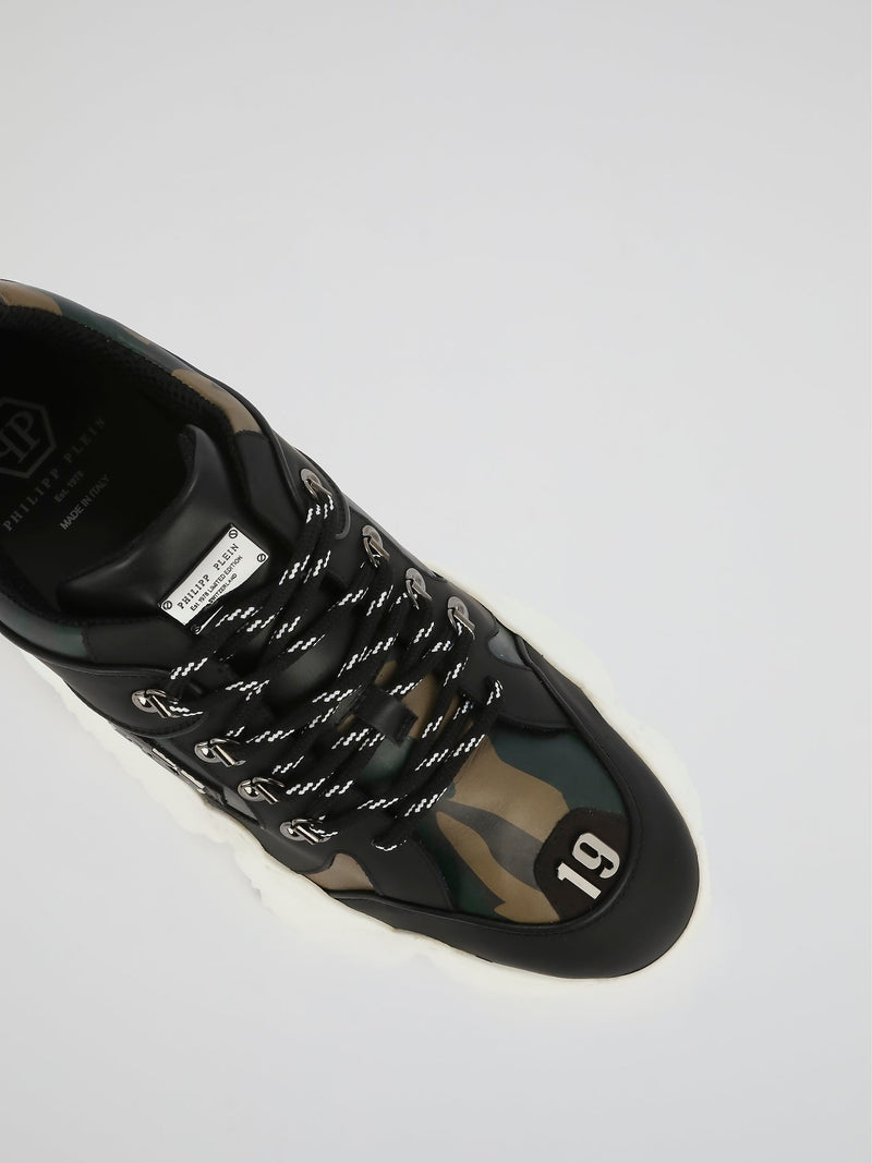 Runner PP1978 Camo Chunky Sneakers