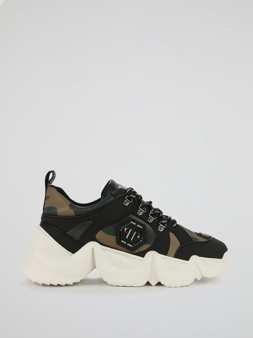 Runner PP1978 Camo Chunky Sneakers