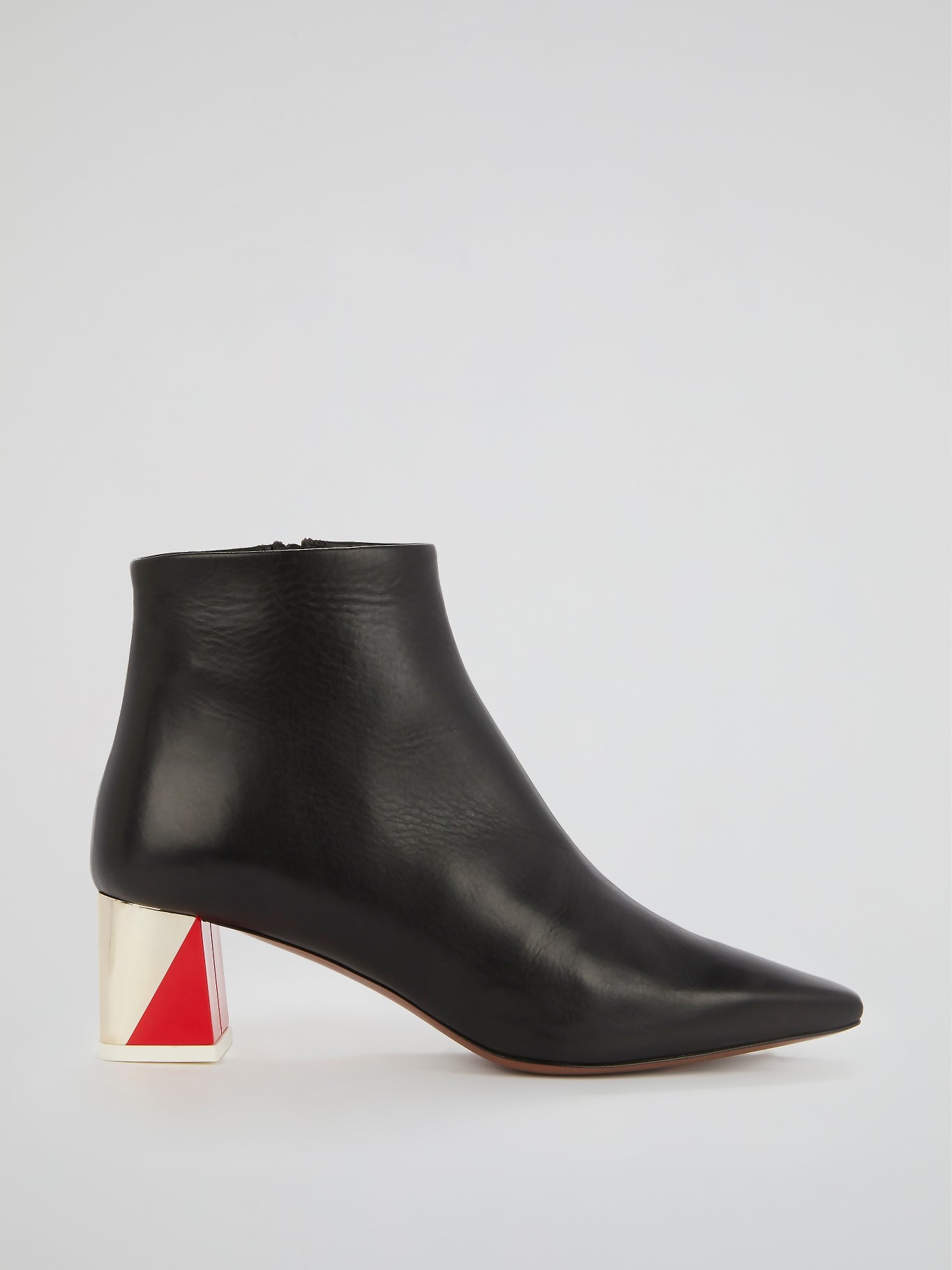 The Alpha Black Leather Ankle Boots